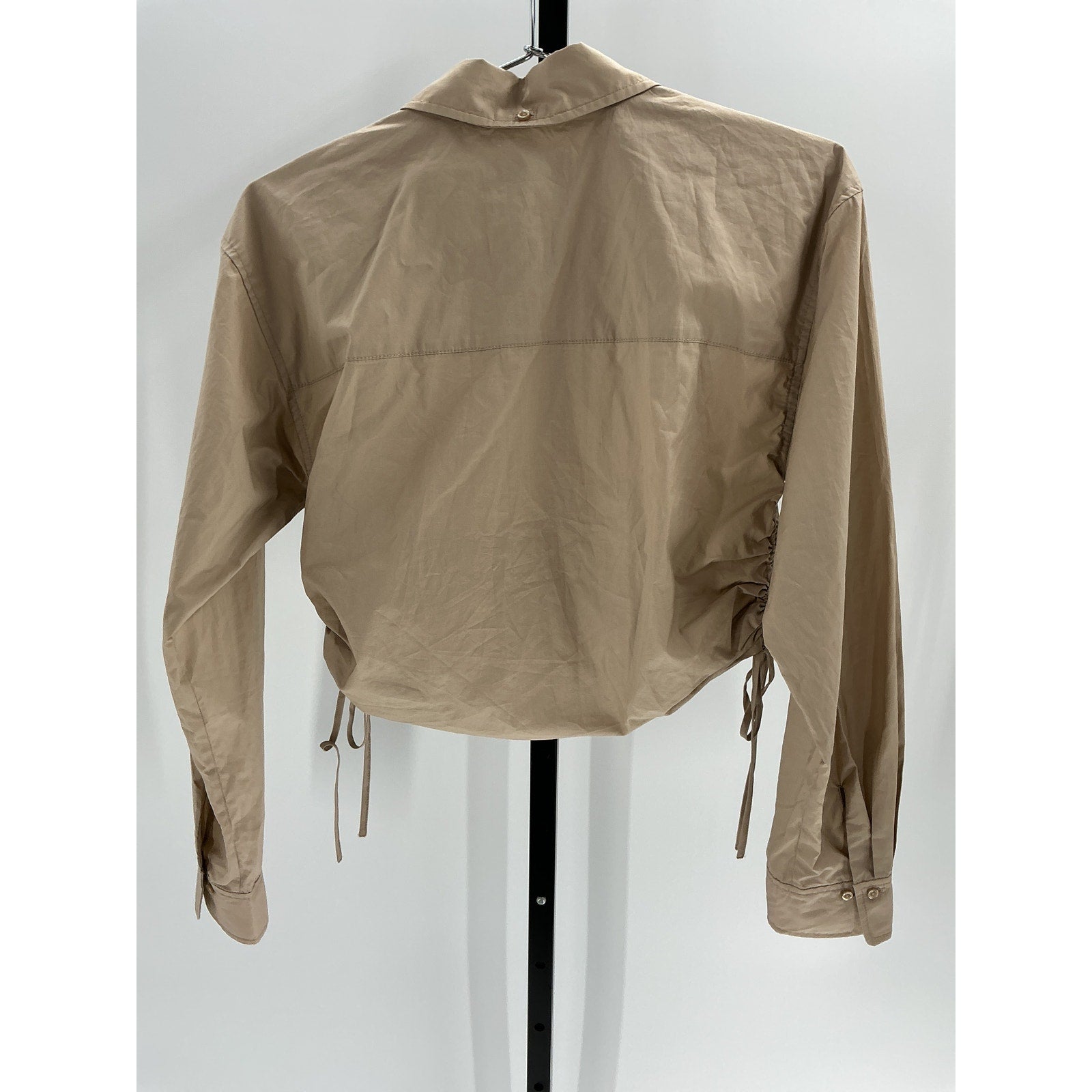 L'Academie 'The Lena' Tan Cotton Blouse Size S