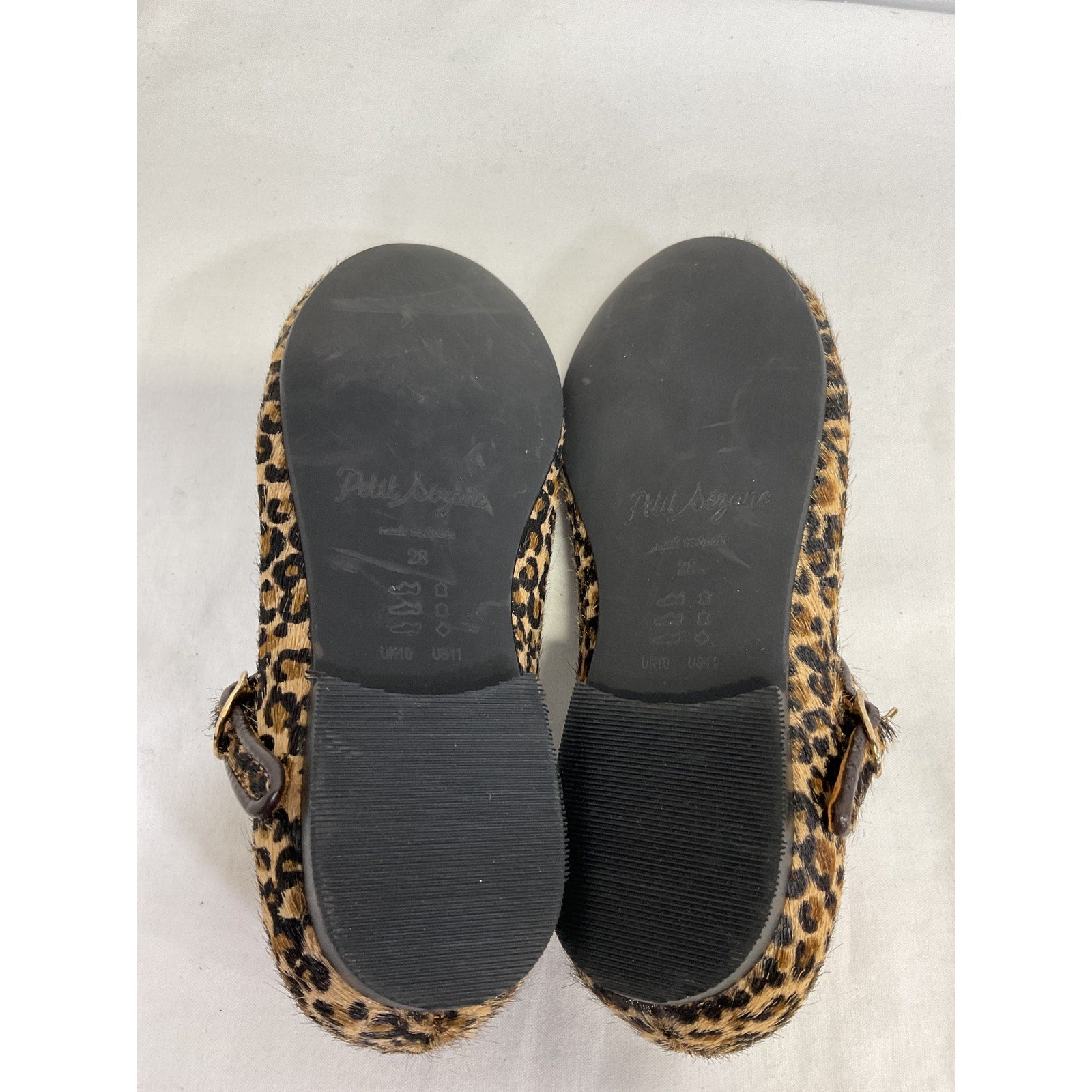 S�zane 'Paula' Brown Leather Ballerinas Flat Size 28
