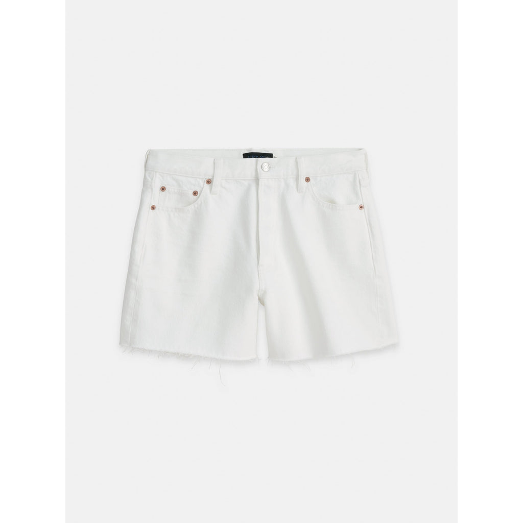 Alex Mill 'Stella' White Cotton Denim Short Size 28