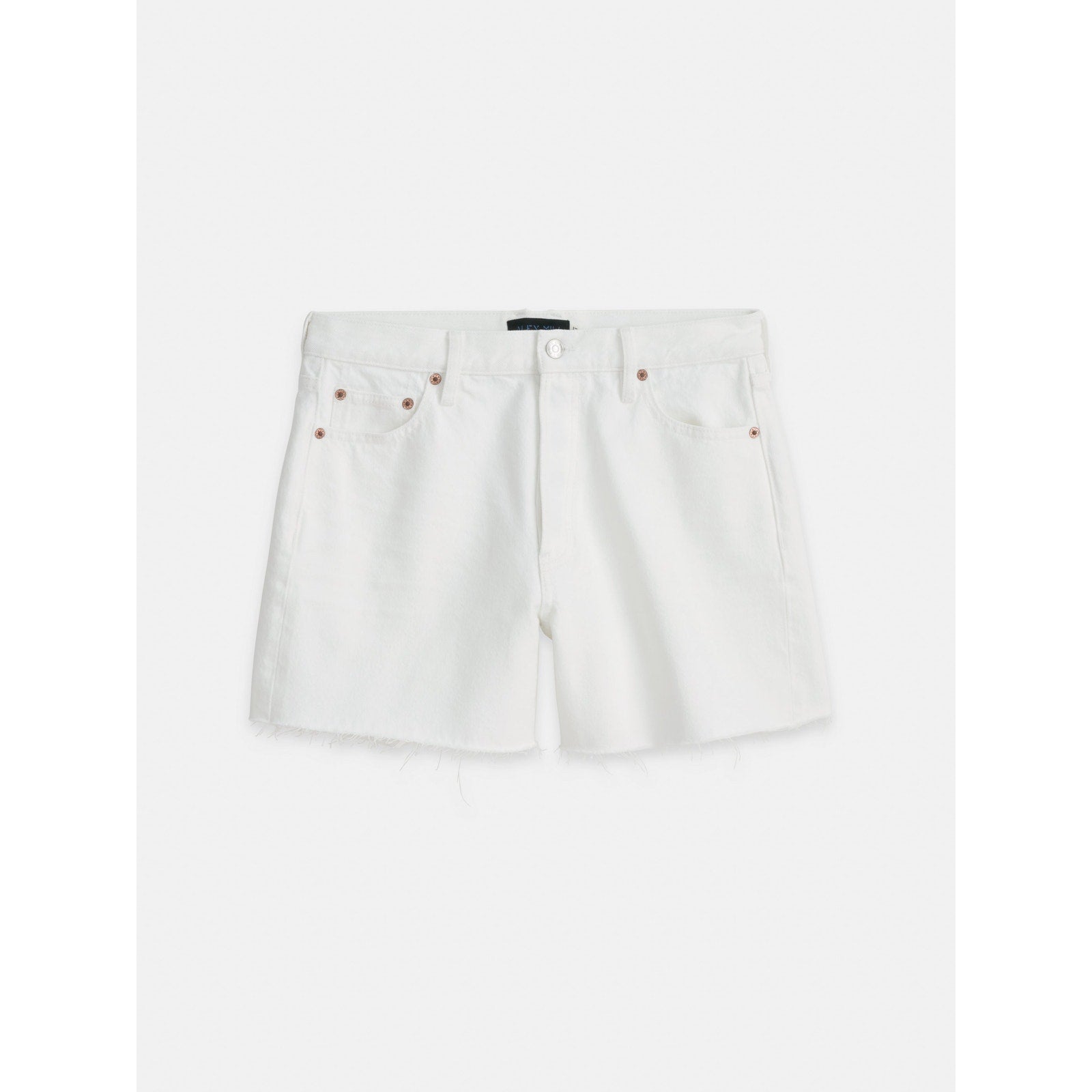 Alex Mill 'Stella' White Cotton Denim Short Size 28