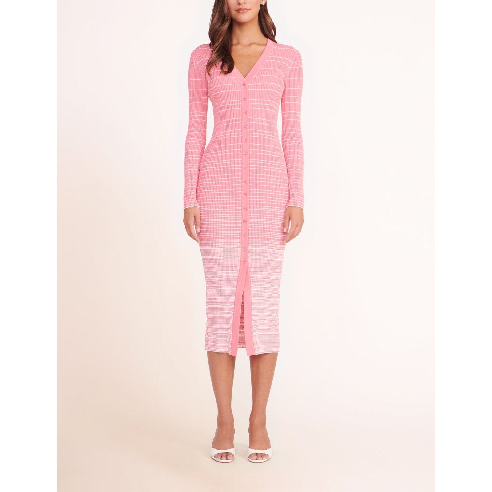 Staud 'Shoko' Pink Viscose Sweater Size XS