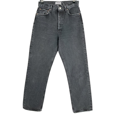 Agolde Classic Black 90s Pinch Waist Denim Jeans Size 27