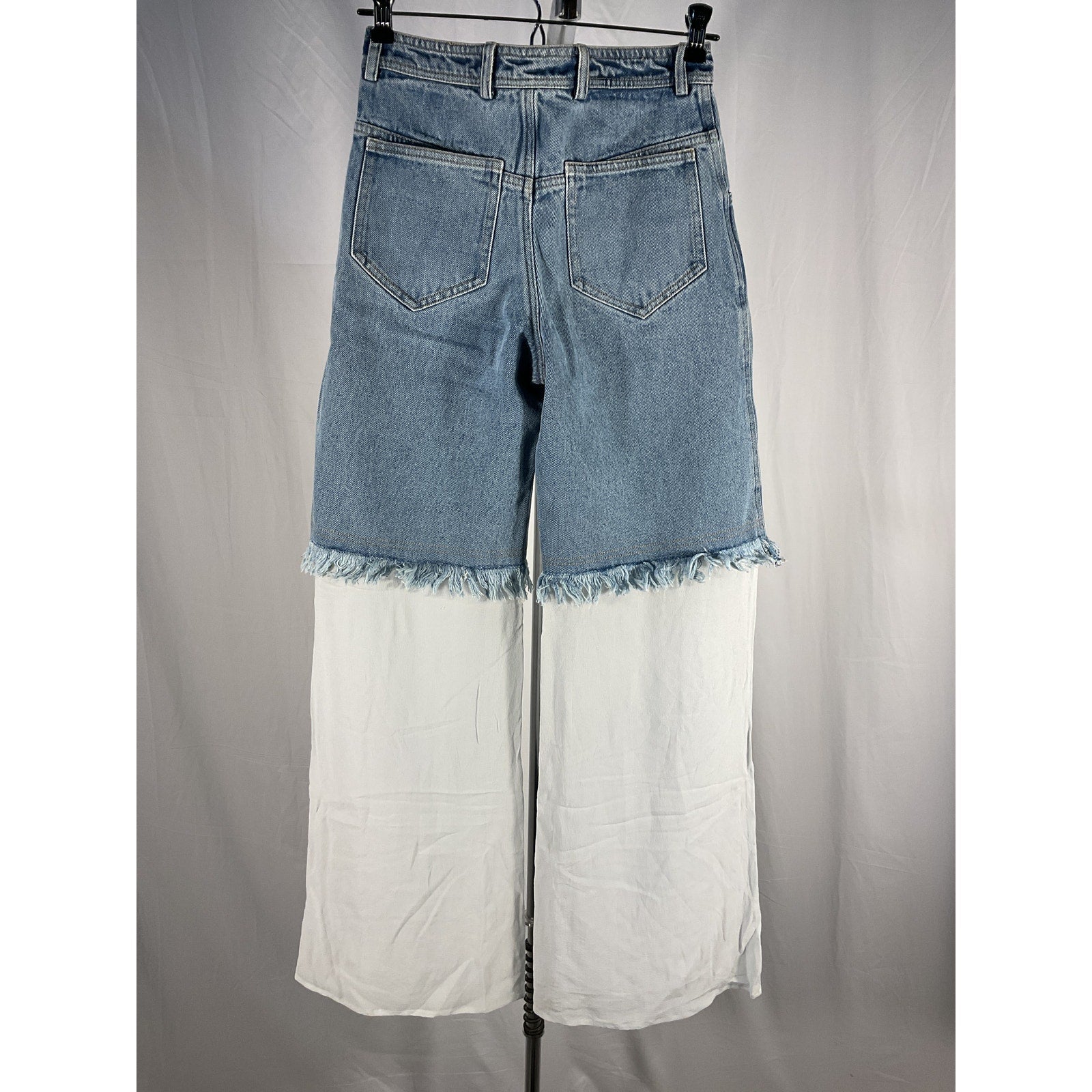 Christopher Esber 'Deconstructed' Blue Cotton Spliced Ghost Denim Jean Size 0