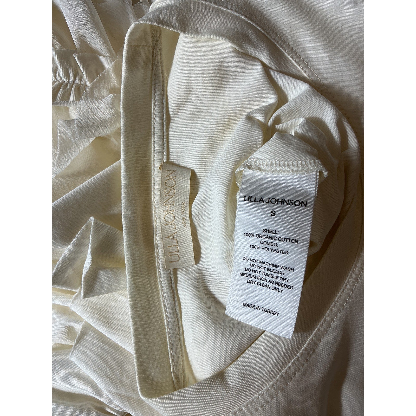 Ulla Johnson 'Leia' Ivory Cotton Top Size S