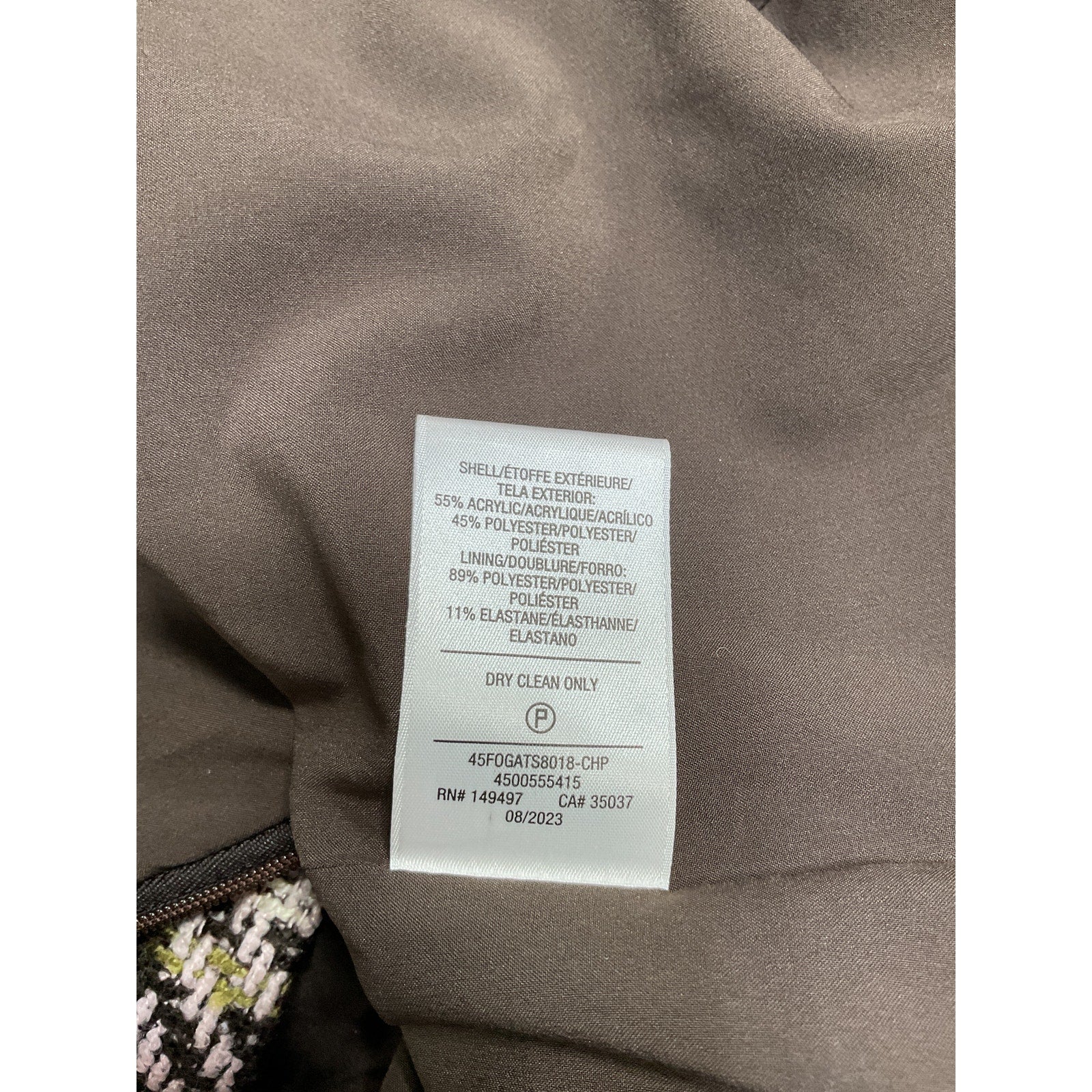 Favorite Daughter 'The First Wife' Brown Acrylic Mini Skirt Size 8
