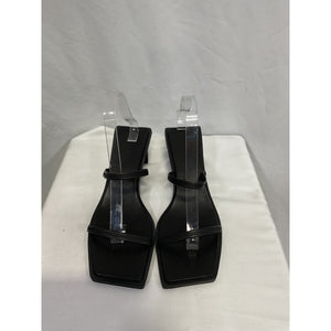 St. Agni 'Fine' Black Strap Heel Size 40