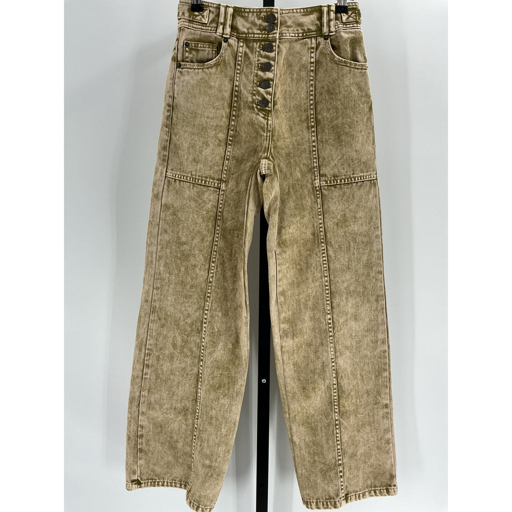 Ulla Johnson 'Billie' Green Cotton Pant Size 0