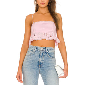 Tularosa Ruffled Pink Genevieve Camisole Size XS