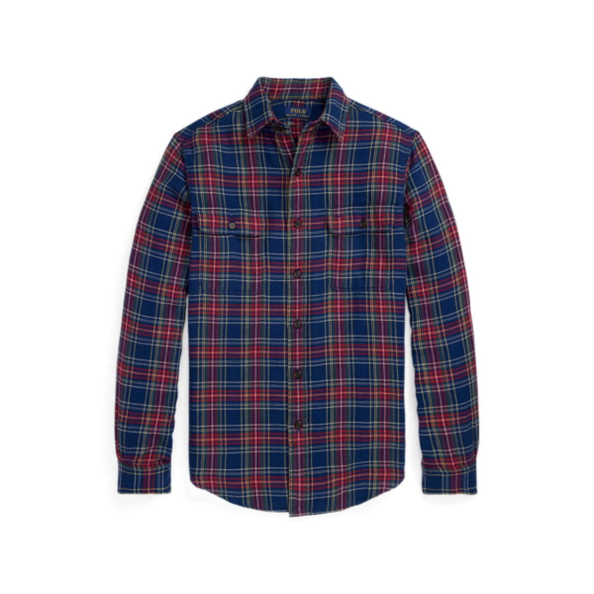 Ralph Lauren Classic Fit Red Cotton Plaid Double-Faced Workshirt Size XL - NWT