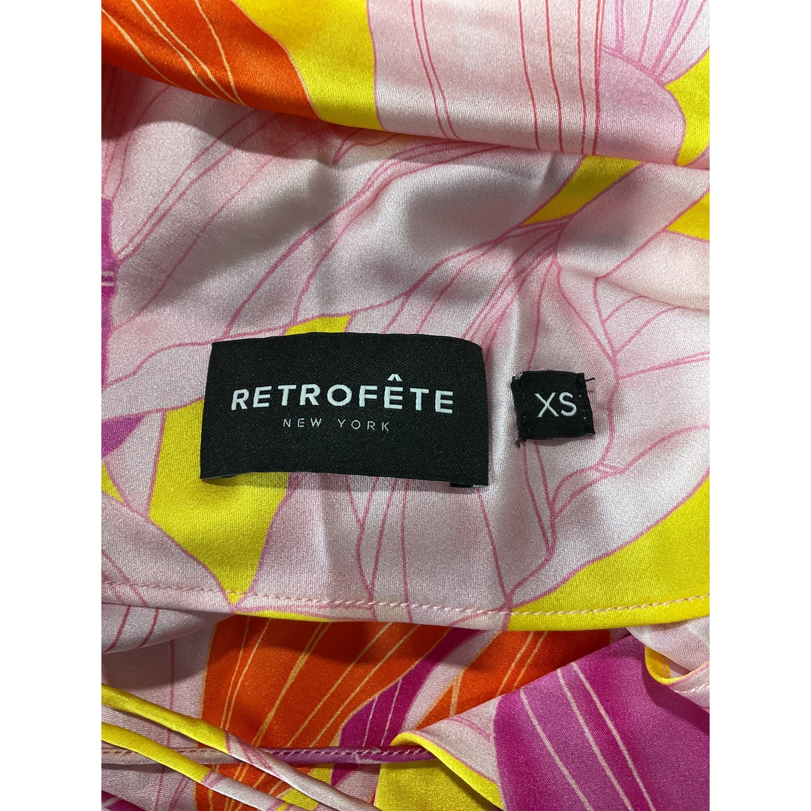 Retrofete 'Keaton' Pink Silk Dress Size XS
