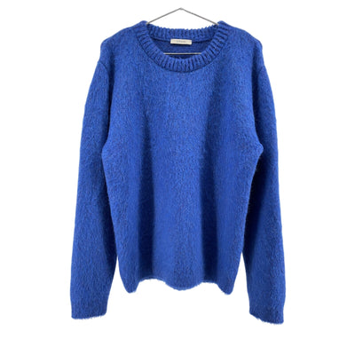Lemaire Brushed Electric Blue Crewneck Sweater Size M