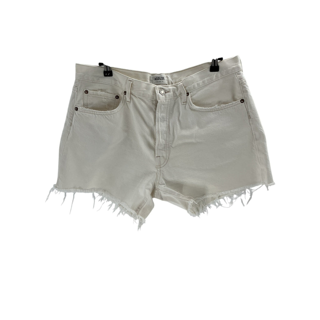 Agolde Parker Cream Cotton Long Short Size 31