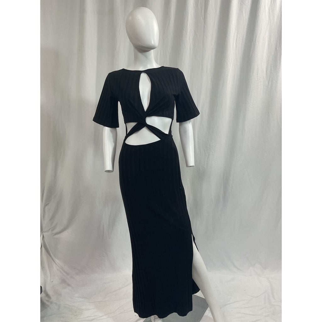 Simkhai 'Philippa' Black Twist Back Dress Size S