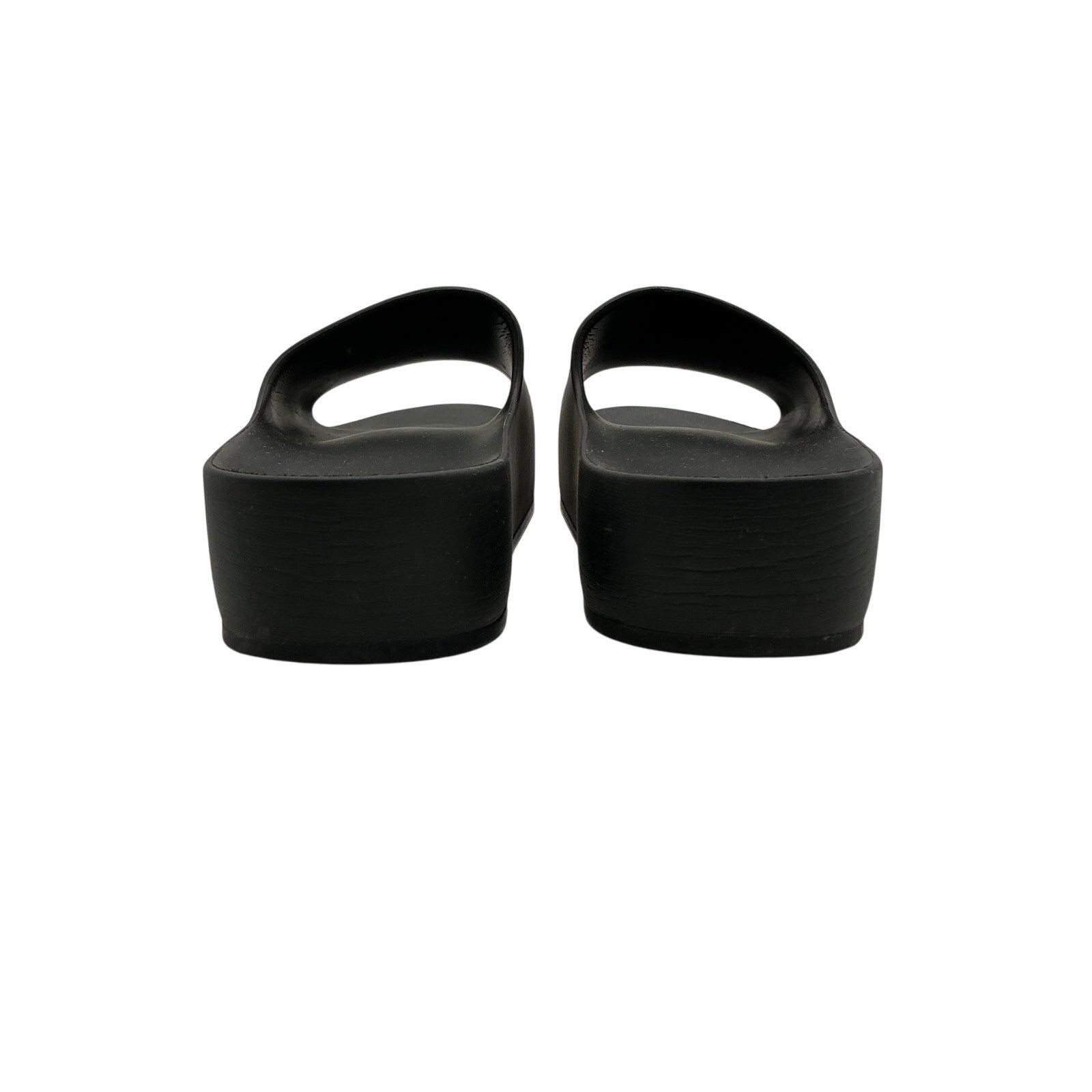 Balenciaga 'Mono' Black Rubber Slides Size 8