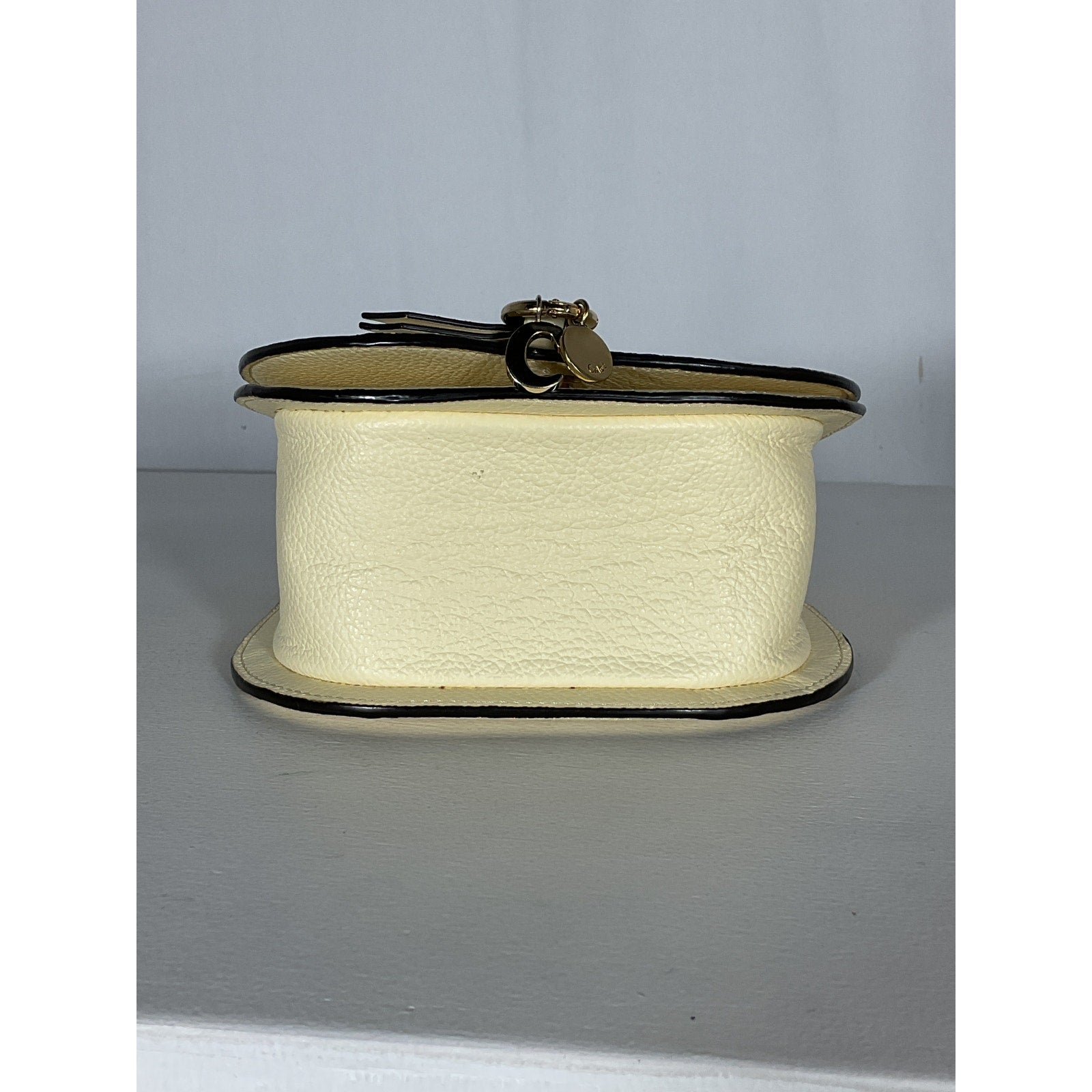 Chlo� 'Alphabet' Beige Leather Crossbody Bag