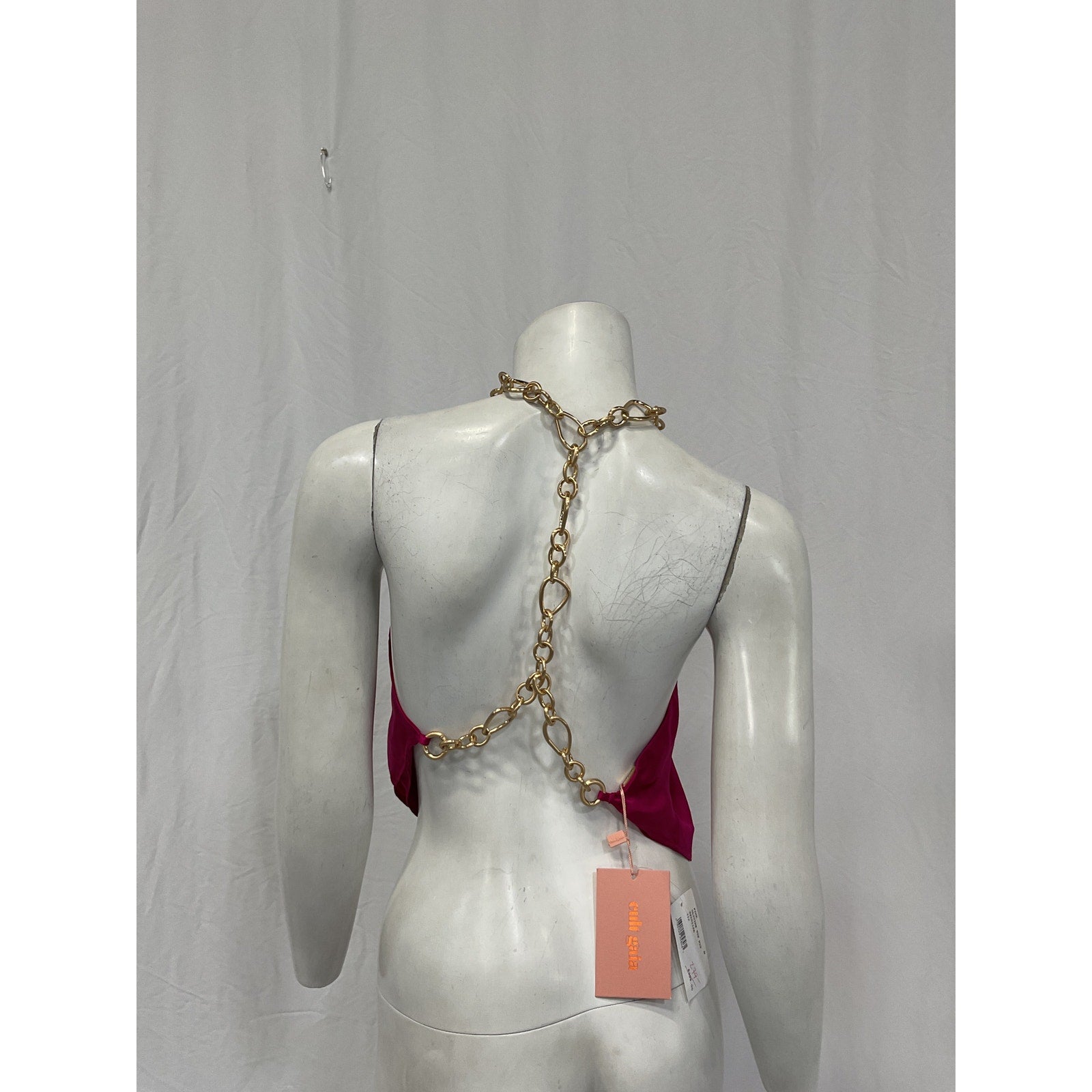 Cult Gaia 'Olivine' Pink Silk Top Size M - NWT
