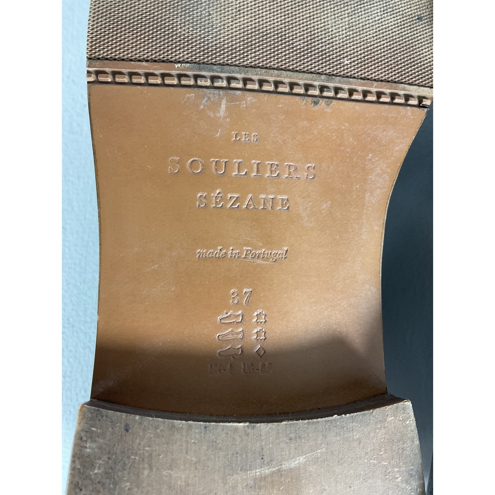 S�zane 'Andr�' Brown Leather Loafers Size 7