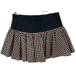 Sandro Checked Multicolor Marion Skort Size 34