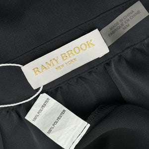 Ramy Brook Draped Black Nettie Minidress Size M
