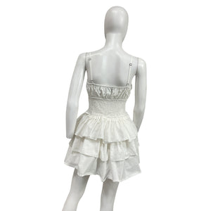 Michael Costello X Revolve 'Ayah' White Cotton Mini Dress Size M