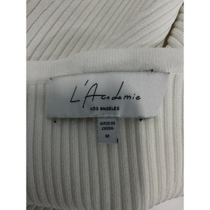 L'Academie 'Odin' White Rib Tube Top Size M