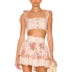 Agua Bendita 'Sissy' Pink Top Size S
