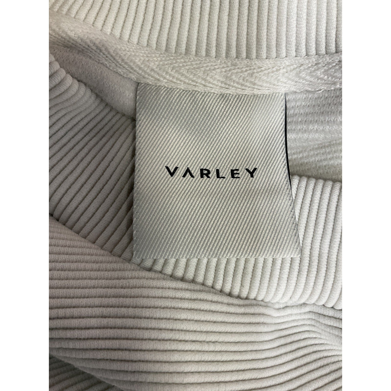 Varley 'Mae' White Longline Sweatshirt Size S