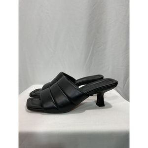 Vince 'Ceil' Black Leather Slide Sandal Size 10