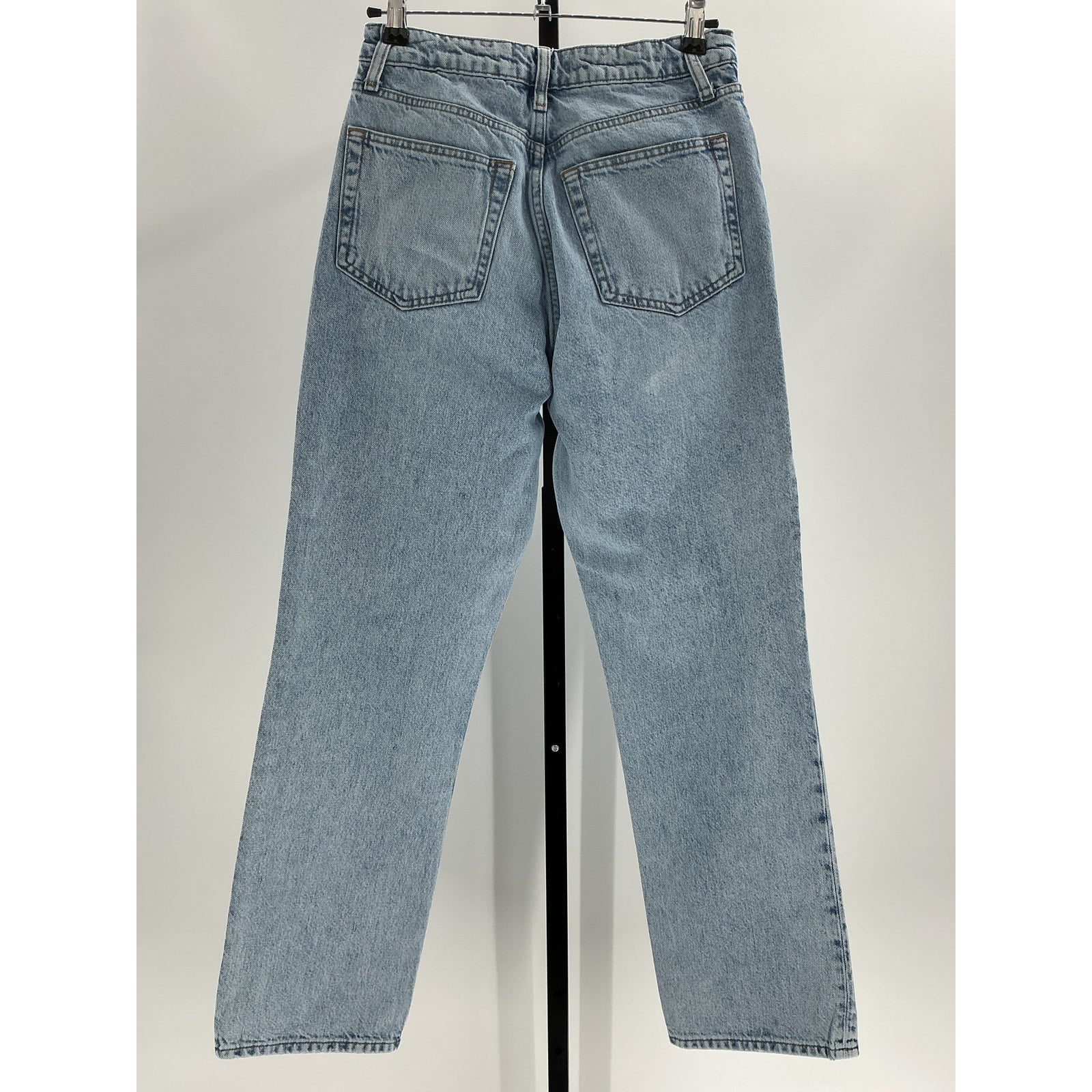 Reformation 'Cynthia' Blue Cotton High Rise Straight Jeans Size 27