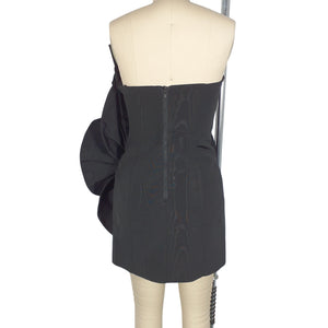 Bardot Sculptural Black Domonique Mini Dress Size 4 NWT