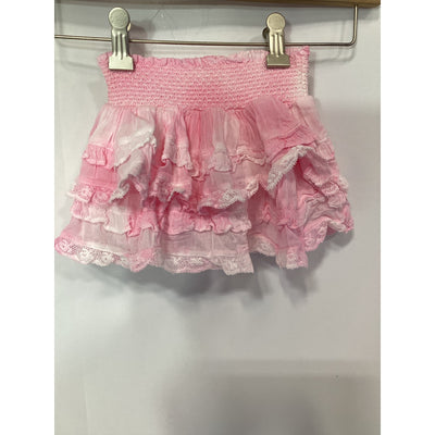 Loveshackfancy Girls 'Billie' Pink Cotton Skirt Size 18-24M