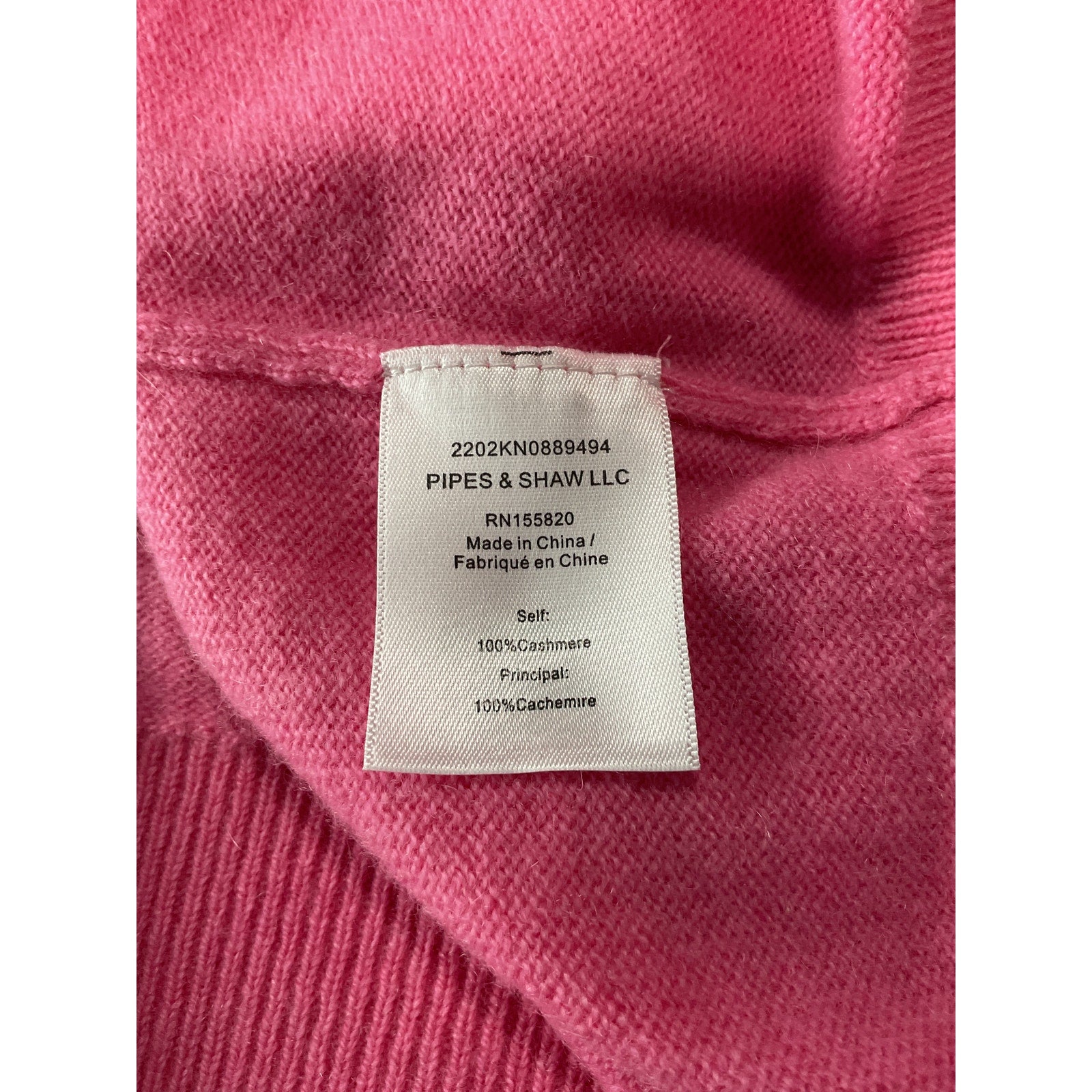 Veronica Beard 'Nelia' Pink Cashmere Pullover Sweater Size L