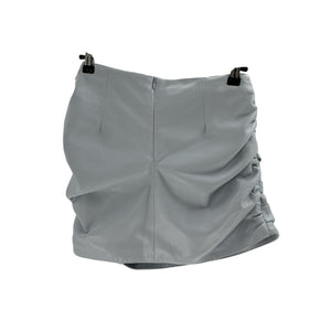 Lamarque 'Astrid' Blue Leather Skirt Size M