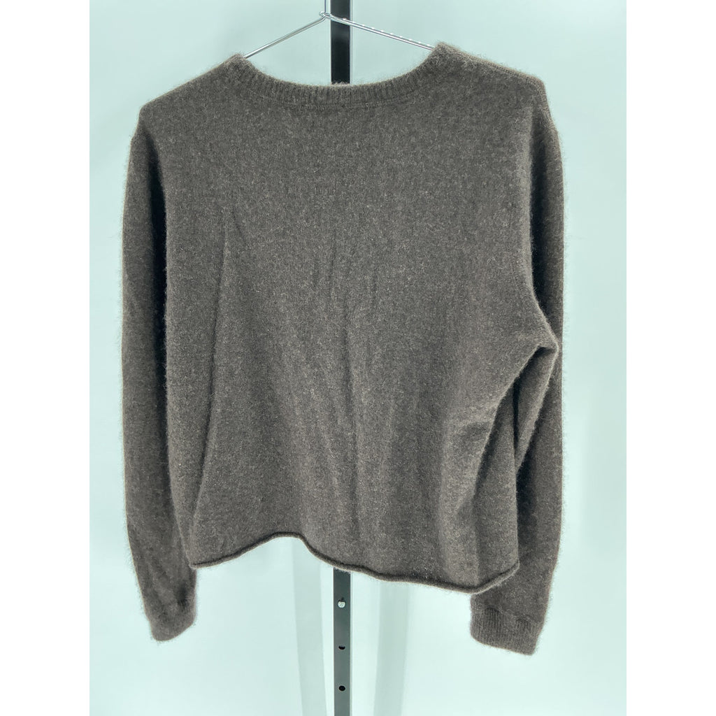 Reformation Brown Cashmere Boyfriend Sweater Size M