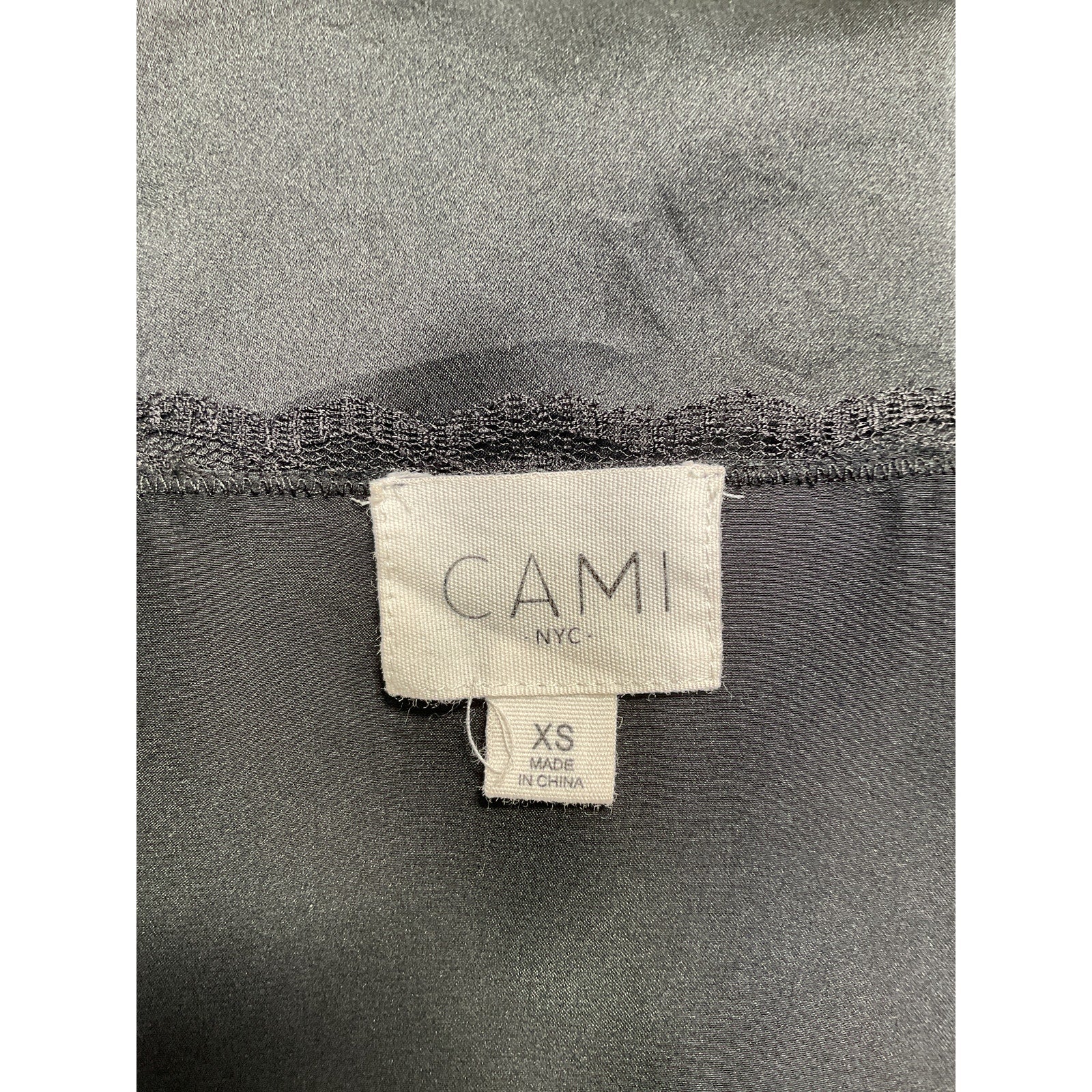 Cami Nyc 'Fancesca' Black Silk Cami Top Size XS