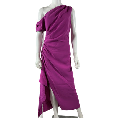 Elliatt Asymmetric Magenta Gwenyth Gown Size S