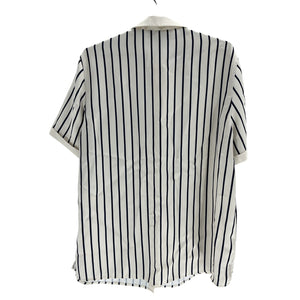 Ser.O.Ya Striped Navy Ivory Davey Blouse Size S