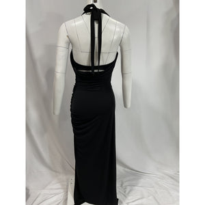 Lpa 'Naima' Black Ruched Maxi Dress Size M
