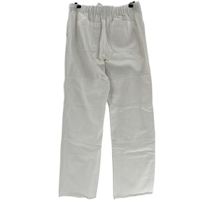 Re/Done 'Beach' White Cotton Pants Size 26