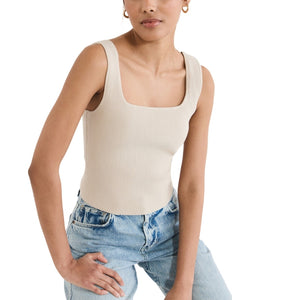 Reformation Ribbed Coyote Julia Tank Top Size XS