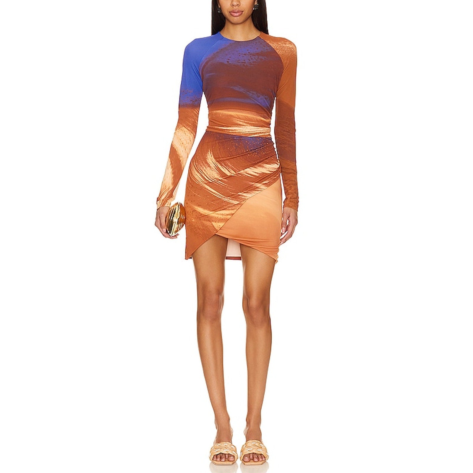 Simkhai 'Abby' Blue Mini Dress Size S