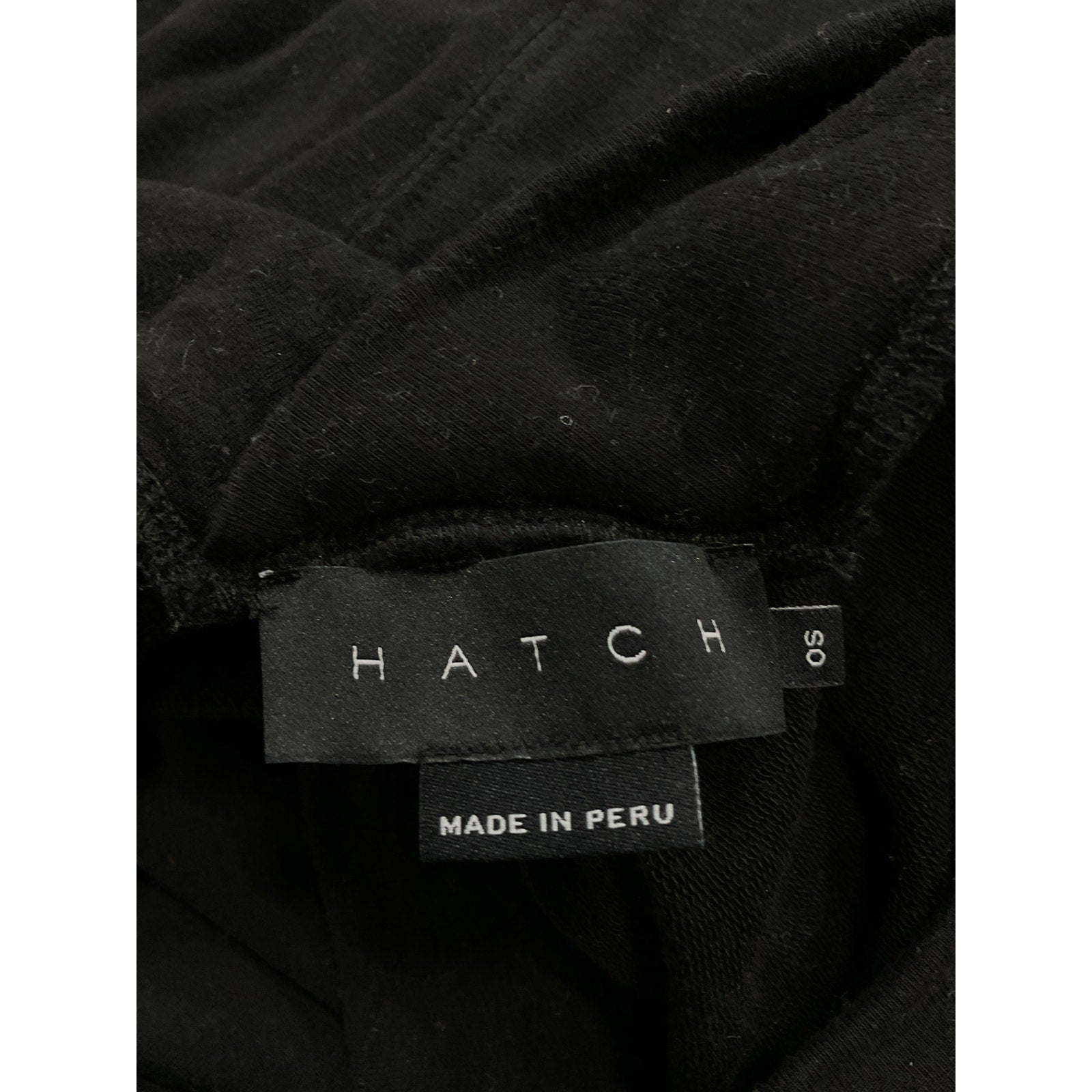 Hatch 'The Visitor' Black French Terry Maternity Dress Size OS