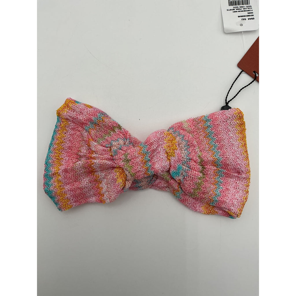 Missoni Twisted Pink Crochet-Knit Headband Size OS - NWT