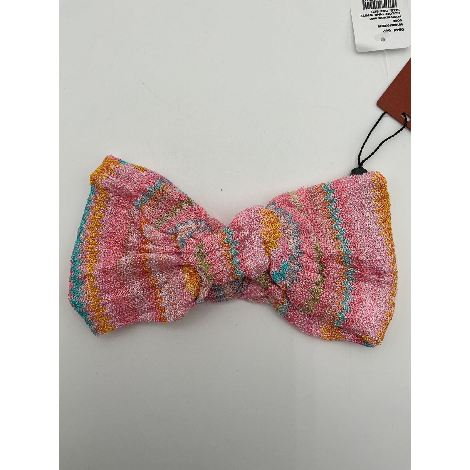Missoni Twisted Pink Crochet-Knit Headband Size OS - NWT