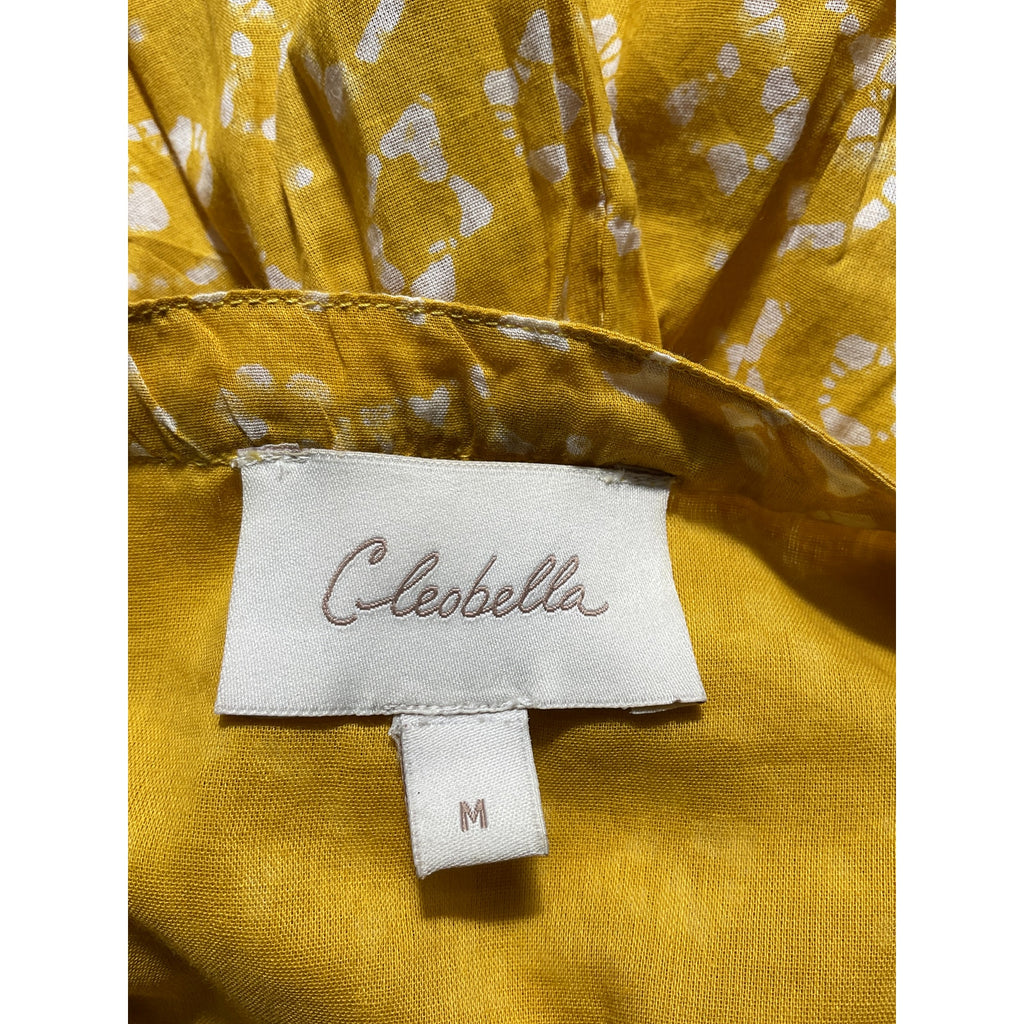 Cleobella 'Zia' Yellow Linen Mini Dress Size M
