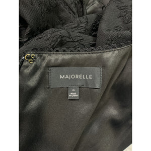 Majorelle 'Tillie' Black Mini Jacquard Dress Size XS