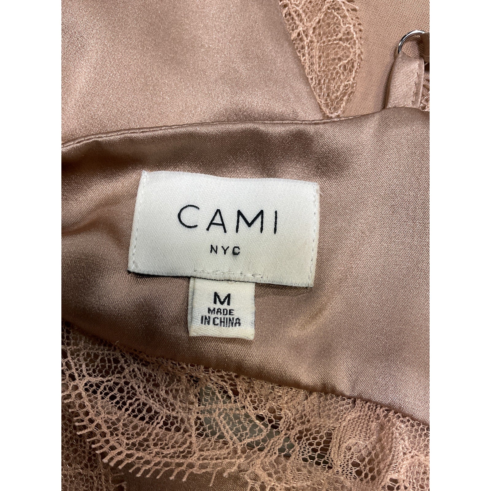 Cami Nyc 'Kia' Brown Silk Cami Top Size M