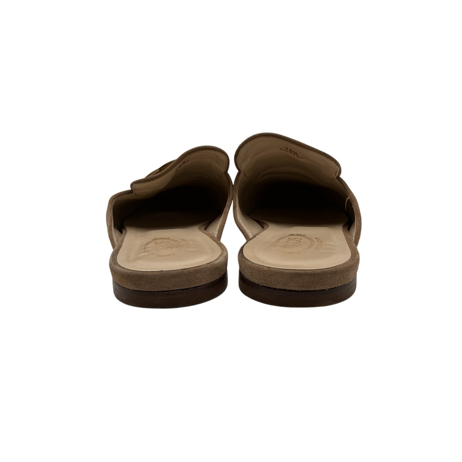 Tod's Embellished Tan Suede Slippers Size 8.5