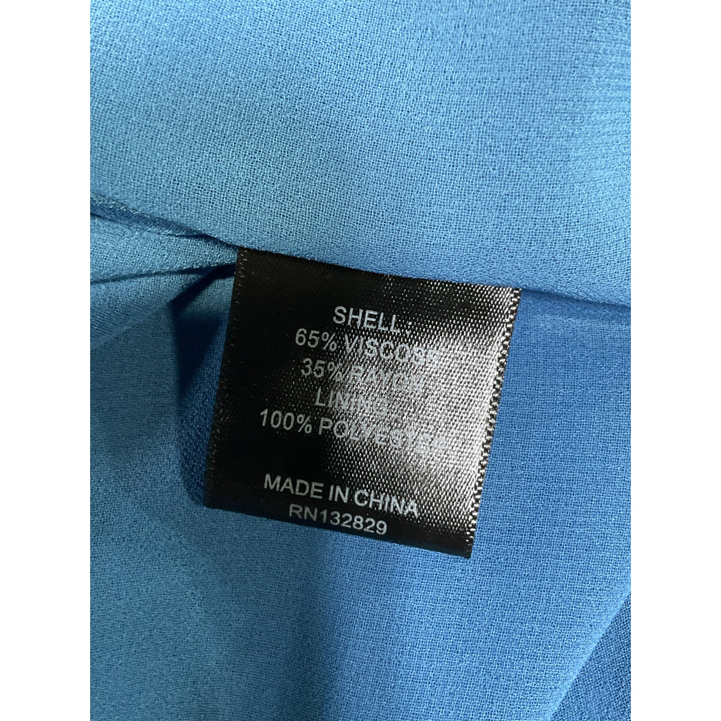 House Of Harlow 1960 x Revolve 'Veronika' Blue Satin Jacquard Maxi Gown Size M