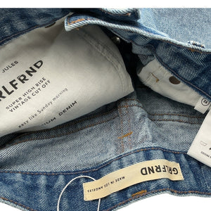 Grlfrnd High Rise Blue Jules Shorts Size 26